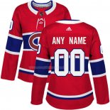 Maglia Hockey Donna Montreal Canadiens Personalizzate Home Rosso