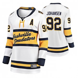 Maglia Hockey Donna Nashville Predators Ryan Johansen Breakaway Giocatore 2020 Winter Classic Bianco