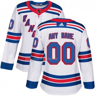 Maglia Hockey Donna New York Rangers Personalizzate Away Bianco