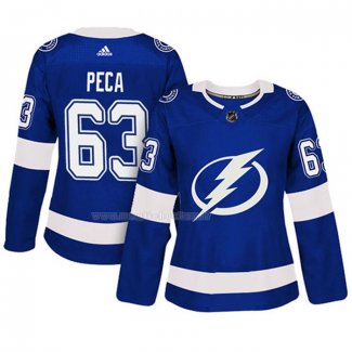 Maglia Hockey Donna Tampa Bay Lightning Matthew Peca Autentico Giocatore Blu