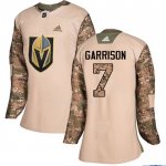 Maglia Hockey Donna Vegas Golden Knights Jason Garrison Autentico 2017 Veterans Day Camuffamento