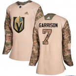 Maglia Hockey Donna Vegas Golden Knights Jason Garrison Autentico 2017 Veterans Day Camuffamento