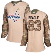Maglia Hockey Donna Washington Capitals Jay Beagle Autentico 2017 Veterans Day Camuffamento