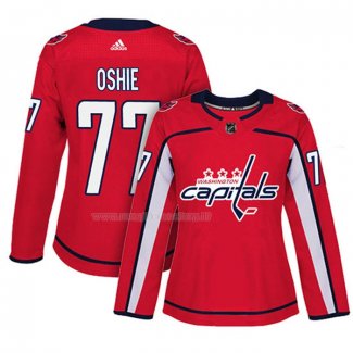 Maglia Hockey Donna Washington Capitals T.j. Oshie Home Autentico Giocatore Rosso