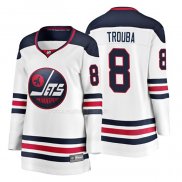 Maglia Hockey Donna Winnipeg Jets Jacob Trouba Heritage Breakaway Bianco
