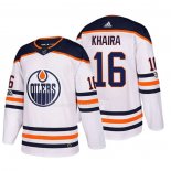 Maglia Hockey Edmonton Oilers Jujhar Khaira 2018 Bianco