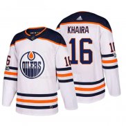 Maglia Hockey Edmonton Oilers Jujhar Khaira 2018 Bianco