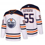 Maglia Hockey Edmonton Oilers Mark Letestu 2018 Bianco