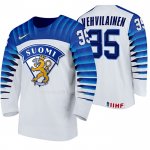 Maglia Hockey Finlandia Veini Vehvilainen Home 2020 Iihf World Championship Bianco