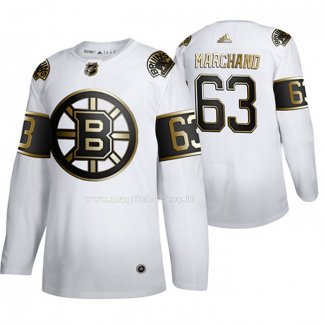 Maglia Hockey Golden Edition Boston Bruins Brad Marchand Limited Bianco