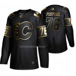 Maglia Hockey Golden Edition Calgary Flames Martin Pospisil Autentico Nero