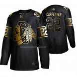 Maglia Hockey Golden Edition Chicago Blackhawks Ryan Carpenter Autentico Nero