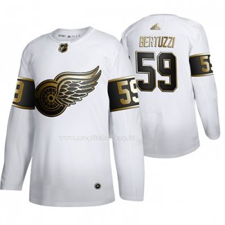 Maglia Hockey Golden Edition Detroit Red Wings Tyler Bertuzzi Autentico Bianco