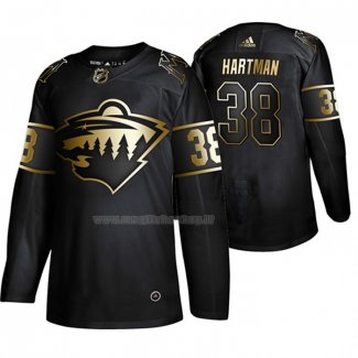 Maglia Hockey Golden Edition Minnesota Wild Ryan Hartman Autentico Nero
