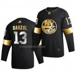 Maglia Hockey Golden Edition New York Islanders Mathew Barzal Limited Autentico 2020-21 Nero