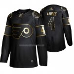 Maglia Hockey Golden Edition Philadelphia Flyers Barry Ashbee Retired Giocatore Autentico Nero