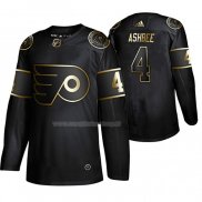 Maglia Hockey Golden Edition Philadelphia Flyers Barry Ashbee Retired Giocatore Autentico Nero