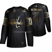 Maglia Hockey Golden Edition Washington Capitals Garnet Hathaway Autentico Nero