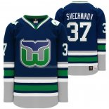 Maglia Hockey Hartford Whalers Andrei Svechnikov Heritage Night Throwback Blu