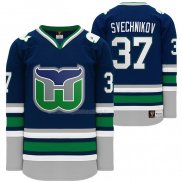 Maglia Hockey Hartford Whalers Andrei Svechnikov Heritage Night Throwback Blu