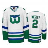 Maglia Hockey Hartford Whalers Glen Wesley Heritage Throwback Bianco