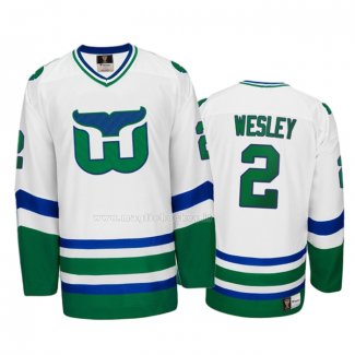 Maglia Hockey Hartford Whalers Glen Wesley Heritage Throwback Bianco