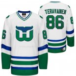 Maglia Hockey Hartford Whalers Teuvo Teravainen Heritage Night Throwback Bianco
