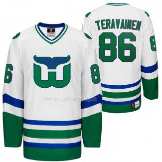 Maglia Hockey Hartford Whalers Teuvo Teravainen Heritage Night Throwback Bianco