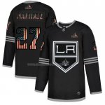 Maglia Hockey Los Angeles Kings Alec Martinez 2020 USA Flag Nero