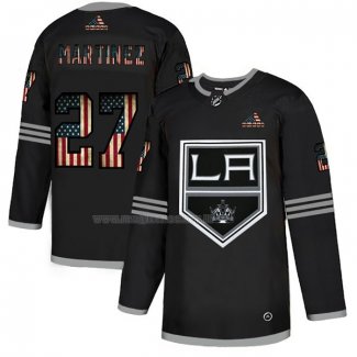 Maglia Hockey Los Angeles Kings Alec Martinez 2020 USA Flag Nero