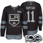 Maglia Hockey Los Angeles Kings Anze Kopitar 1917-2017 100th Anniversario Nero
