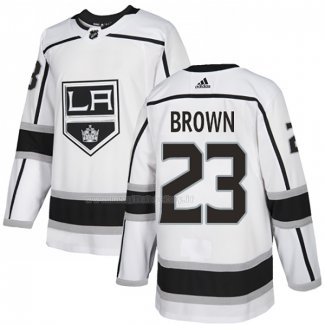 Maglia Hockey Los Angeles Kings Dustin Brown Road Autentico Bianco