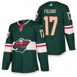 Maglia Hockey Minnesota Wild Marcus Foligno Autentico Home 2018 Verde