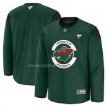 Maglia Hockey Minnesota Wild Practice Verde
