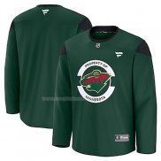 Maglia Hockey Minnesota Wild Practice Verde