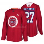 Maglia Hockey Montreal Canadiens Alex Galchenyuk New Season Practice Rosso