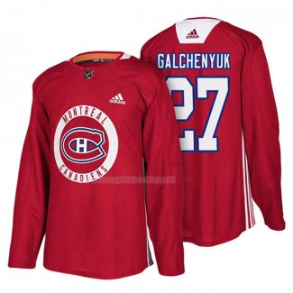 Maglia Hockey Montreal Canadiens Alex Galchenyuk New Season Practice Rosso