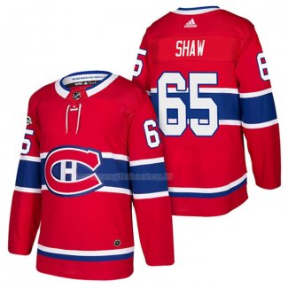 Maglia Hockey Montreal Canadiens Andrew Shaw Autentico Home 2018 Rosso