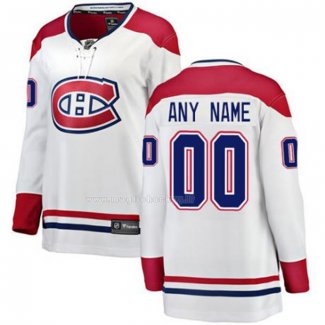 Maglia Hockey Montreal Canadiens Personalizzate Away Bianco