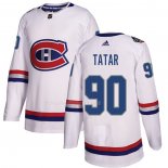 Maglia Hockey Montreal Canadiens Tomas Tatar Autentico 2017 100 Classic Bianco