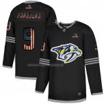 Maglia Hockey Nashville Predators Filip Forsberg 2020 USA Flag Nero