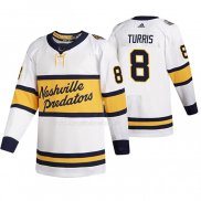 Maglia Hockey Nashville Predators Kyle Turris Breakaway Giocatore Throwback 2020 Winter Classic Bianco