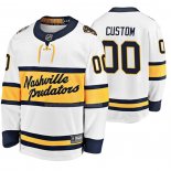 Maglia Hockey Nashville Predators Personalizzate Breakaway Giocatore 2020 Winter Classic Bianco