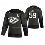 Maglia Hockey Nashville Predators Roman Josi 2019 Veterans Day Camuffamento