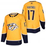 Maglia Hockey Nashville Predators Scott Hartnell 2018 Autentico Home Giallo
