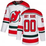 Maglia Hockey New Jersey Devils Personalizzate Alternato Autentico Bianco