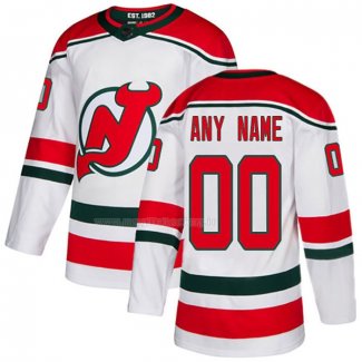 Maglia Hockey New Jersey Devils Personalizzate Alternato Autentico Bianco