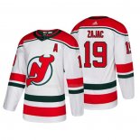 Maglia Hockey New Jersey Devils Travis Zajac Alternato Autentico Bianco