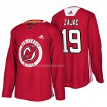 Maglia Hockey New Jersey Devils Travis Zajac New Season Practice Rosso