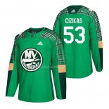 Maglia Hockey New York Islanders Casey Cizikas 2018 Dia de San Patricio Verde